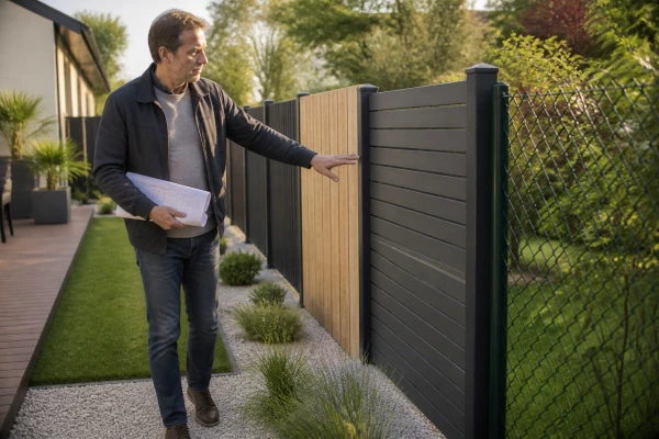 Clôture bois, composite ou grillage : quel choix pour votre maison ?
