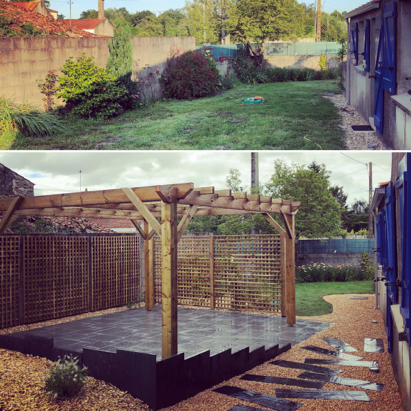 Aménagement espace terrasse à Machecoul-Saint-Même